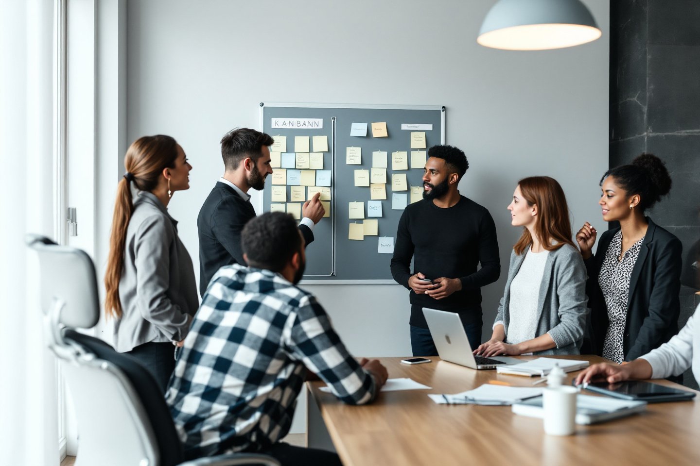 Equipo de consultores trabajando